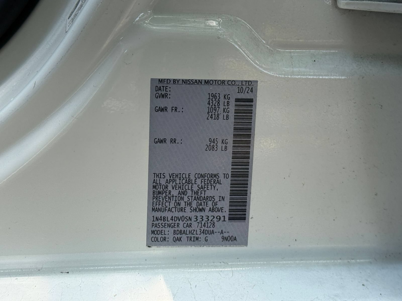 Used 2025 Nissan Altima 2.5 SV FWD image 27