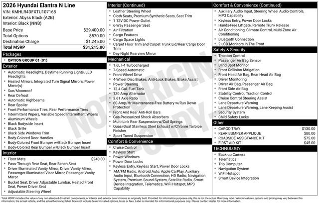 New 2026 Hyundai Elantra N Line image 18