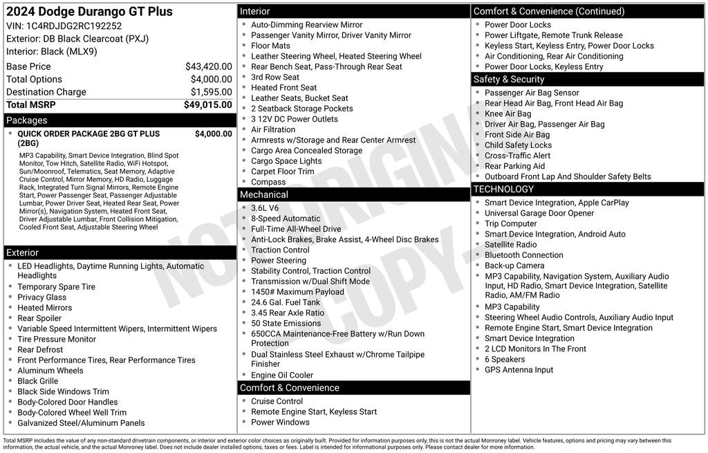 Used 2024 Dodge Durango GT image 8