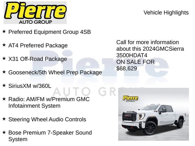 Used 2024 GMC Sierra 3500 AT4 w/ AT4 Preferred Package image 7