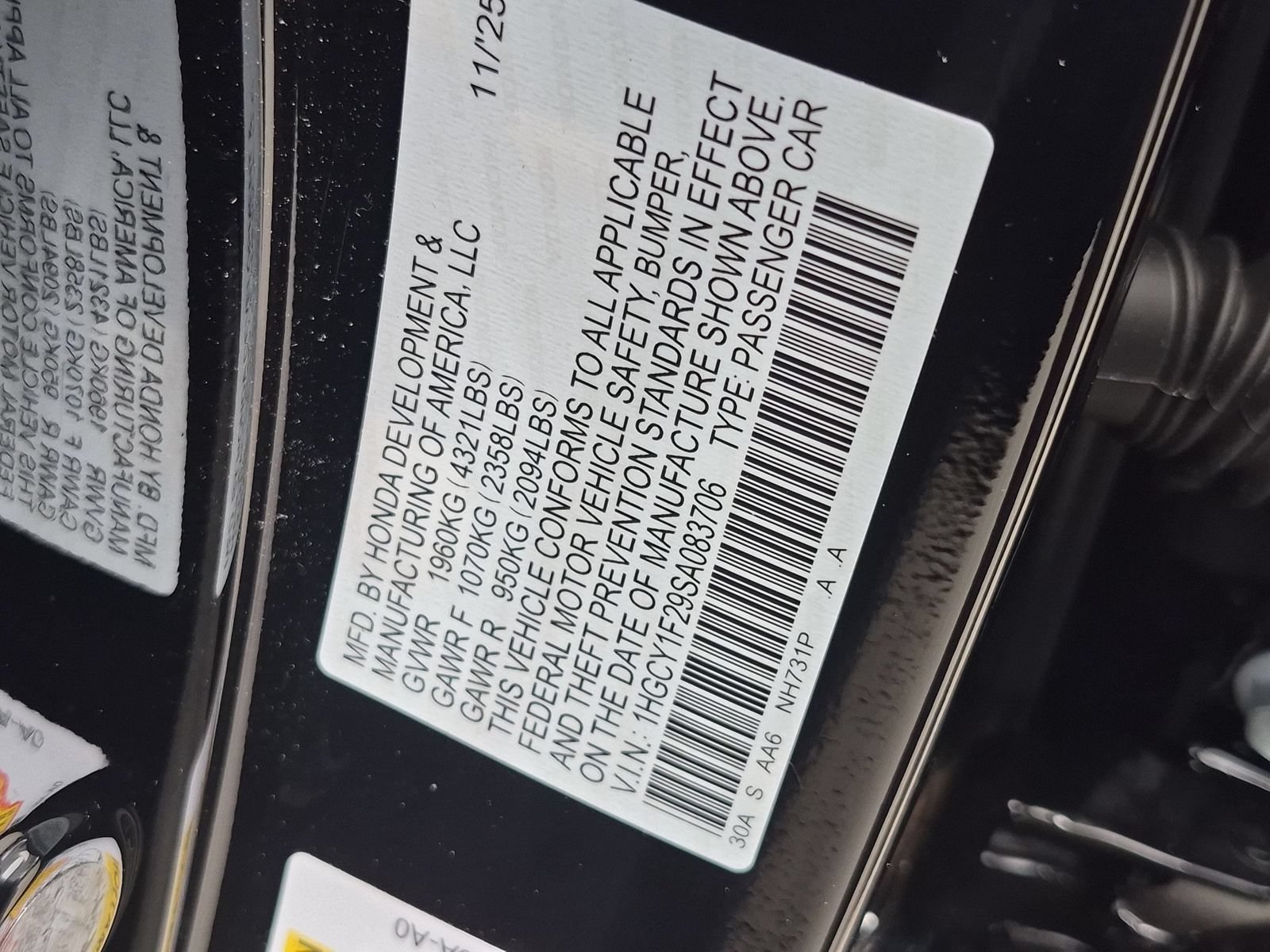 Used 2025 Honda Accord LX image 33
