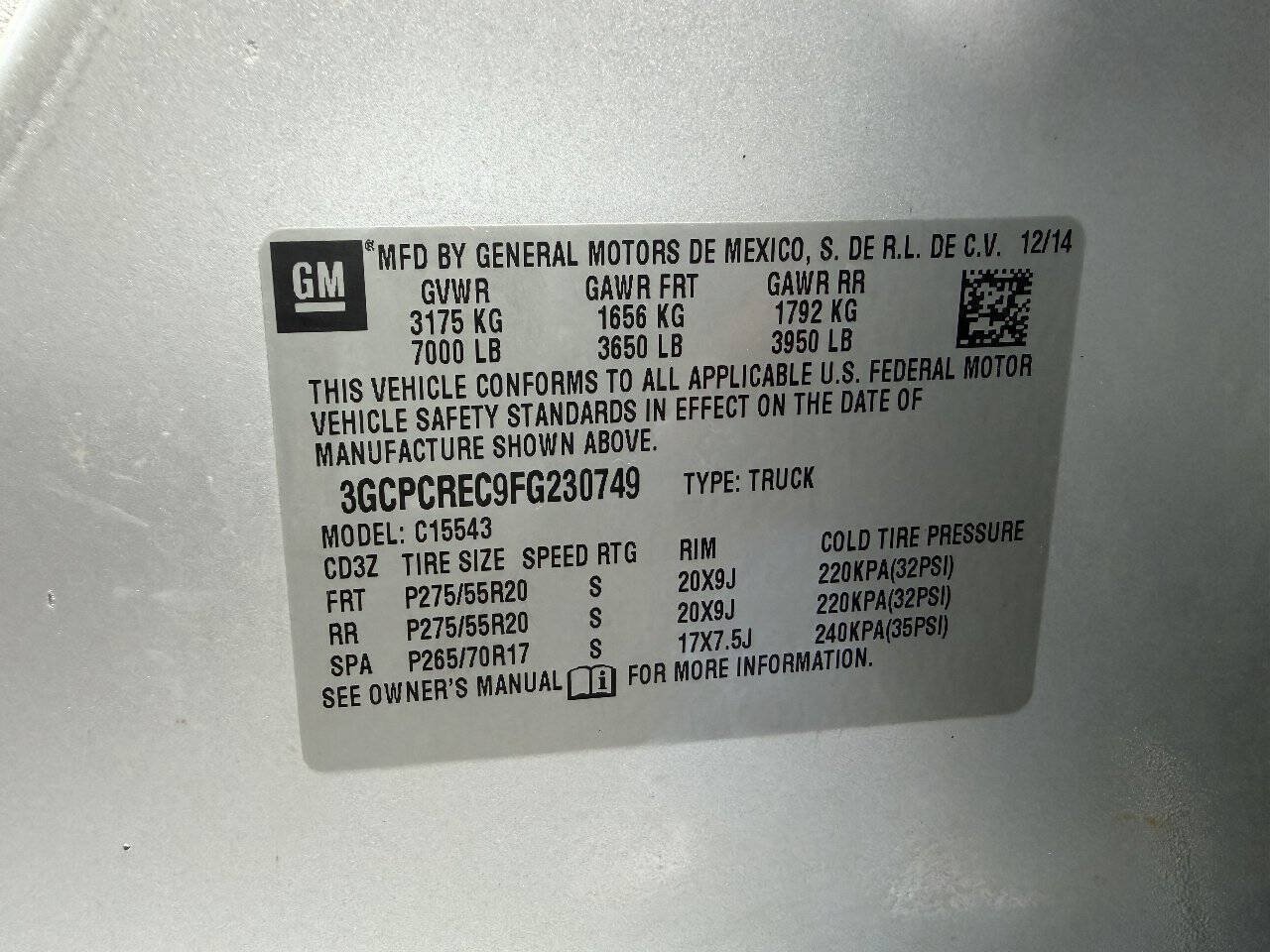 Used 2015 Chevrolet Silverado 1500 LT w/ Texas Edition, 1LT Trim RWD image 29