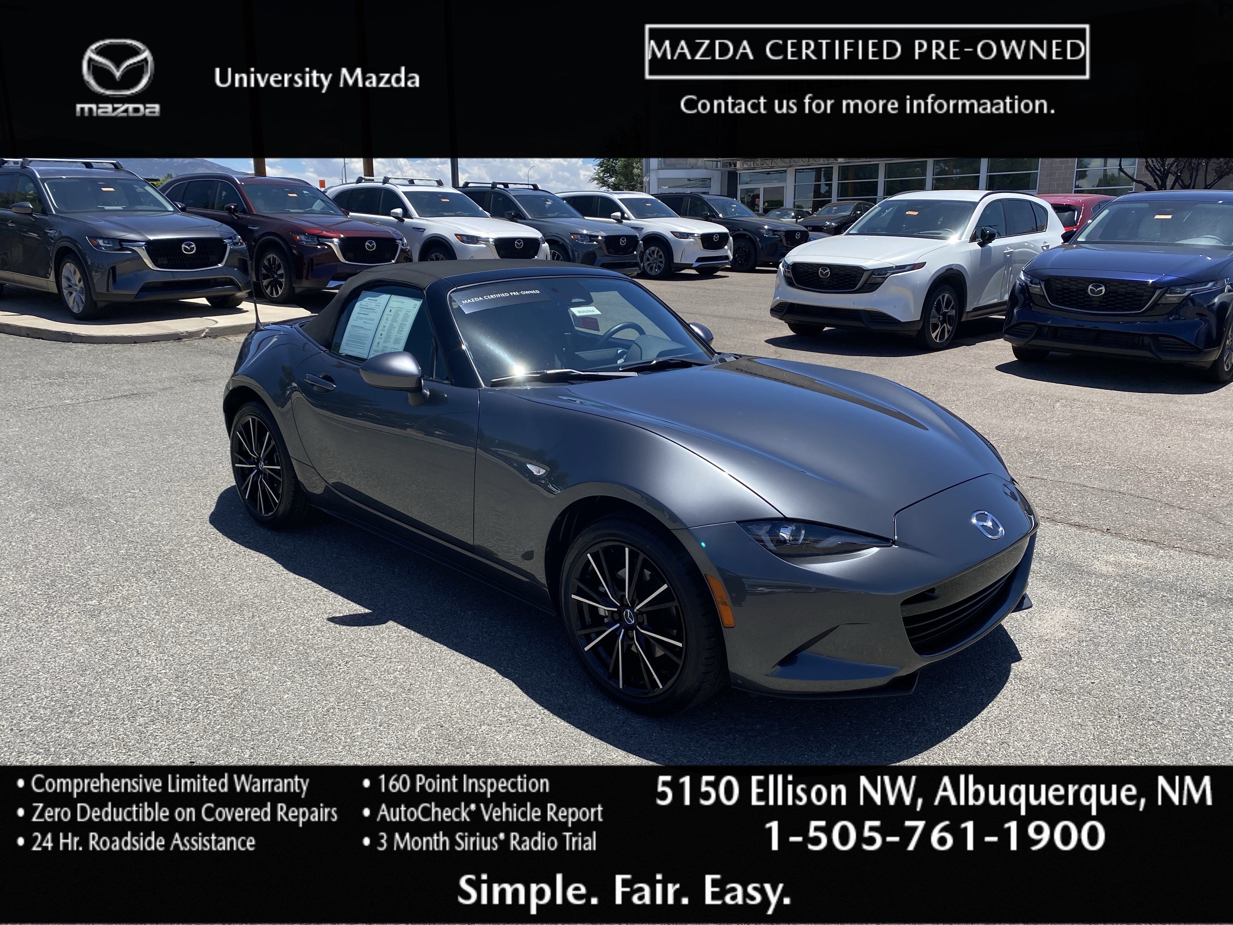 Certified 2025 MAZDA MX-5 Miata Grand Touring RWD image 1