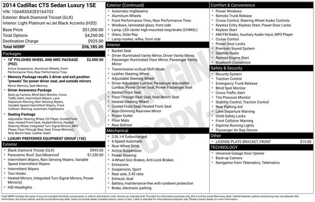 Used 2014 Cadillac CTS Luxury image 7