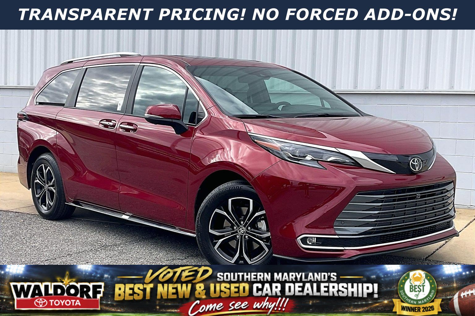 New 2026 Toyota Sienna Platinum AWD/4WD image 1