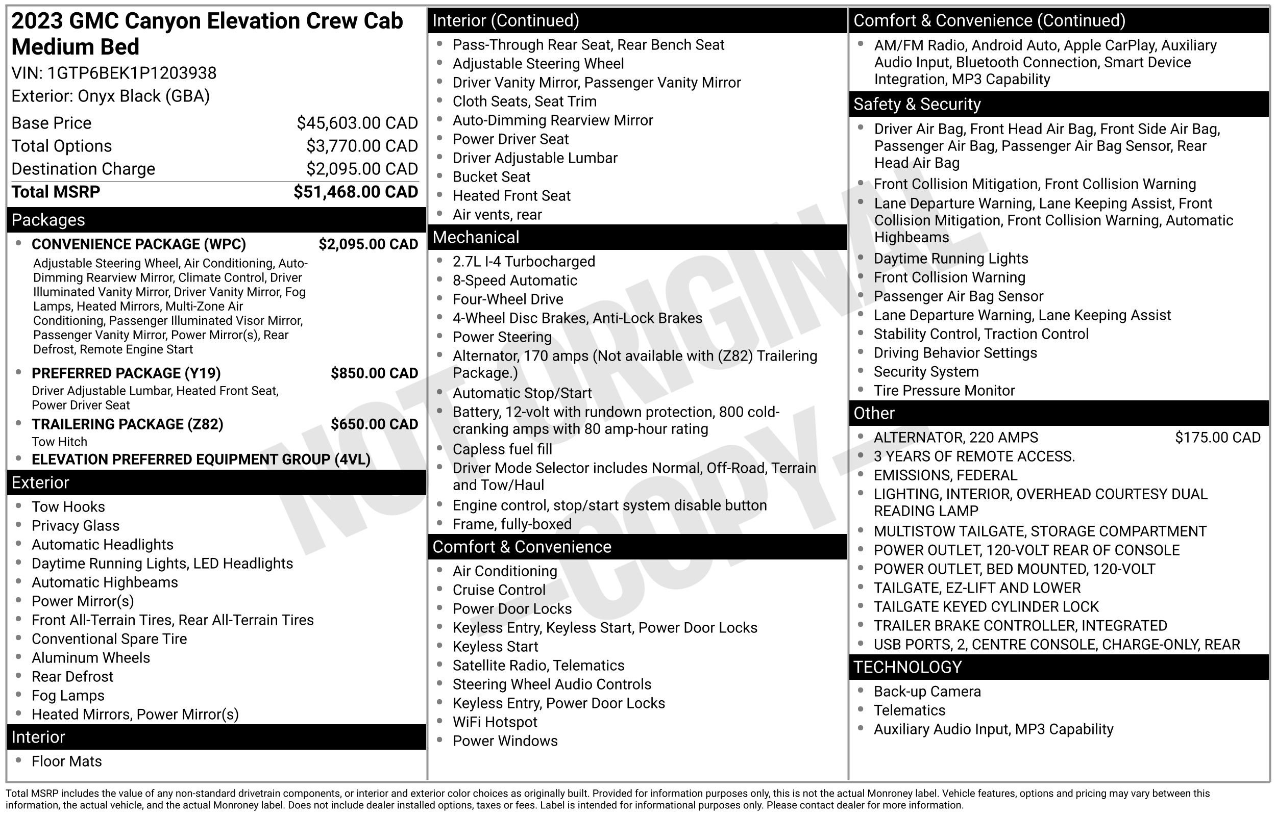 Used 2023 GMC Canyon Elevation w/ Convenience Package AWD/4WD image 2