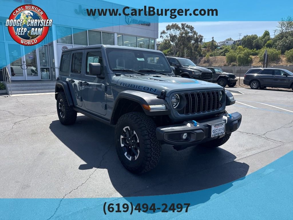 Used 2024 Jeep Wrangler Unlimited Rubicon 4xe AWD/4WD image 1