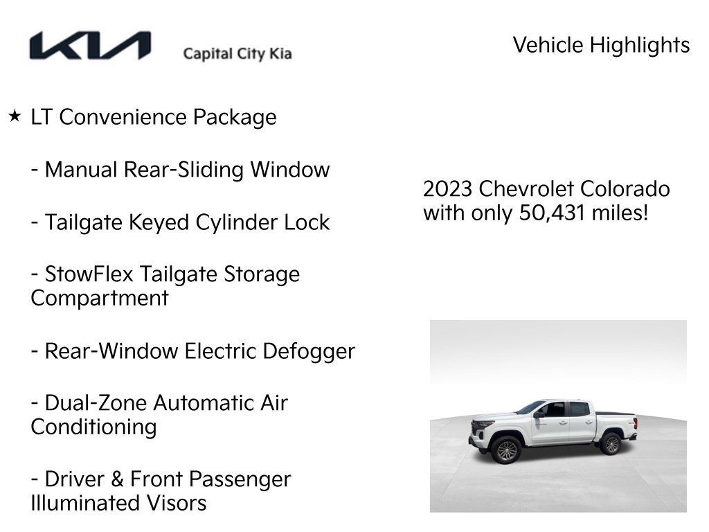 Used 2023 Chevrolet Colorado LT w/ LT Convenience Package AWD/4WD image 8
