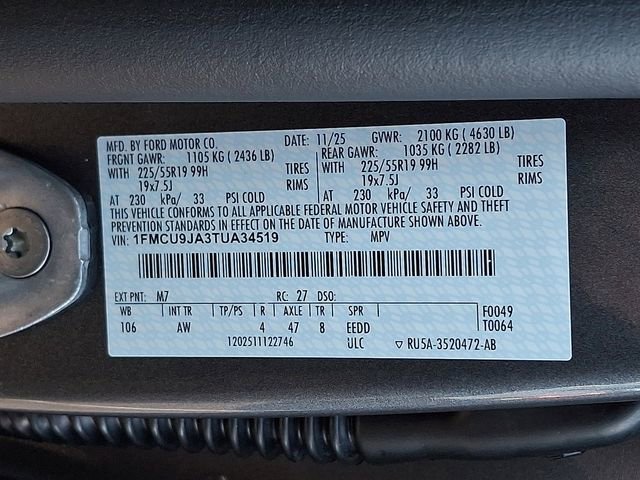 New 2026 Ford Escape Platinum w/ Premium Technology Package AWD/4WD image 19