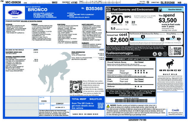 Used 2025 Ford Bronco Big Bend AWD/4WD image 2