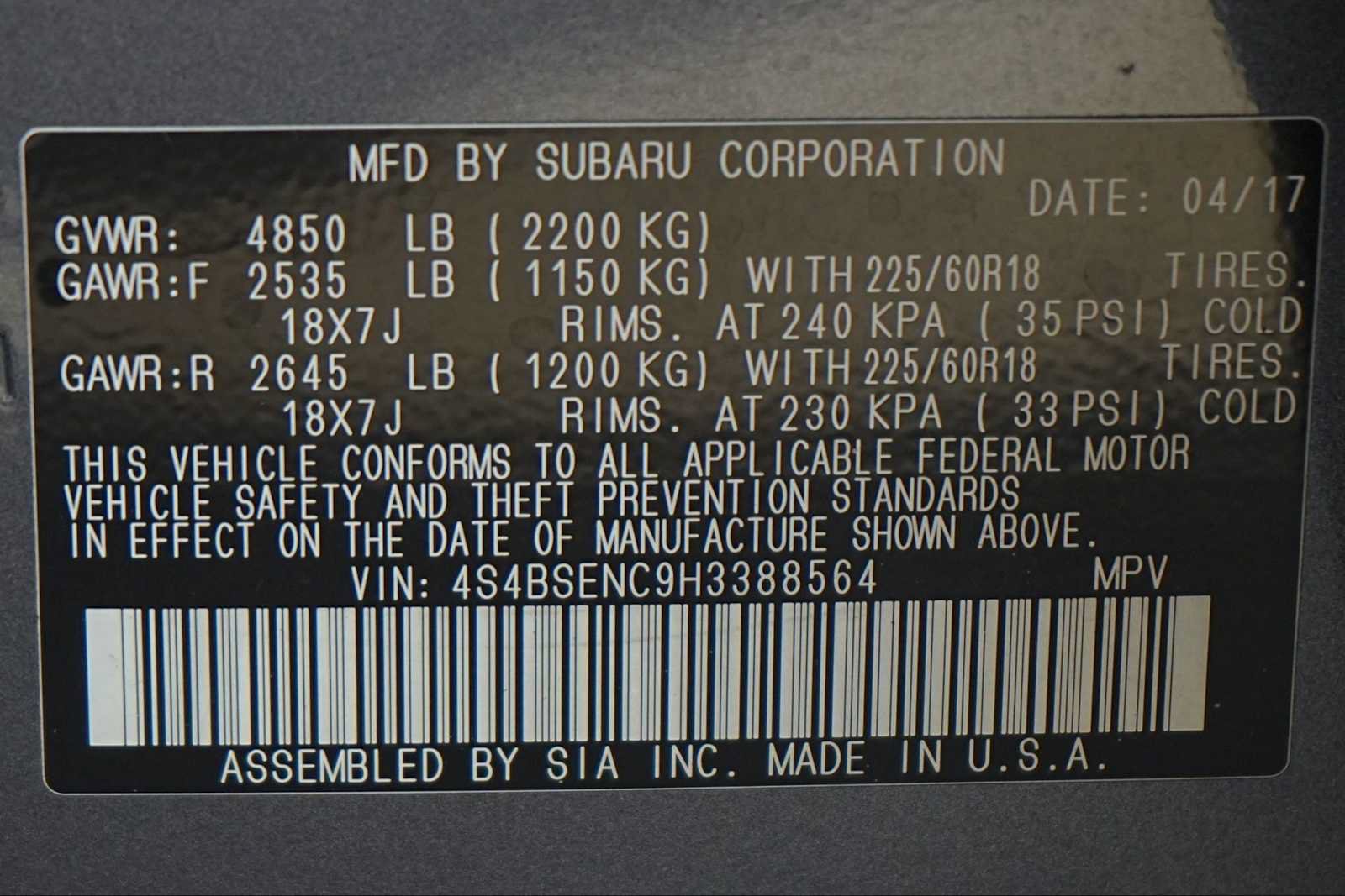 Used 2017 Subaru Outback 3.6R Limited AWD/4WD image 30