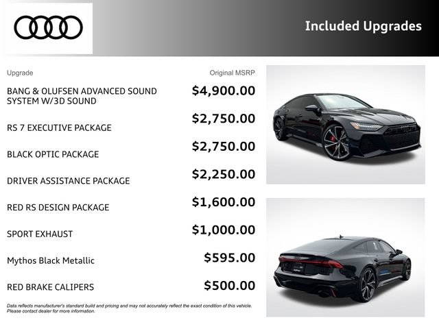 Certified 2023 Audi RS 7 Sportback w/ Black Optic Package AWD/4WD image 5