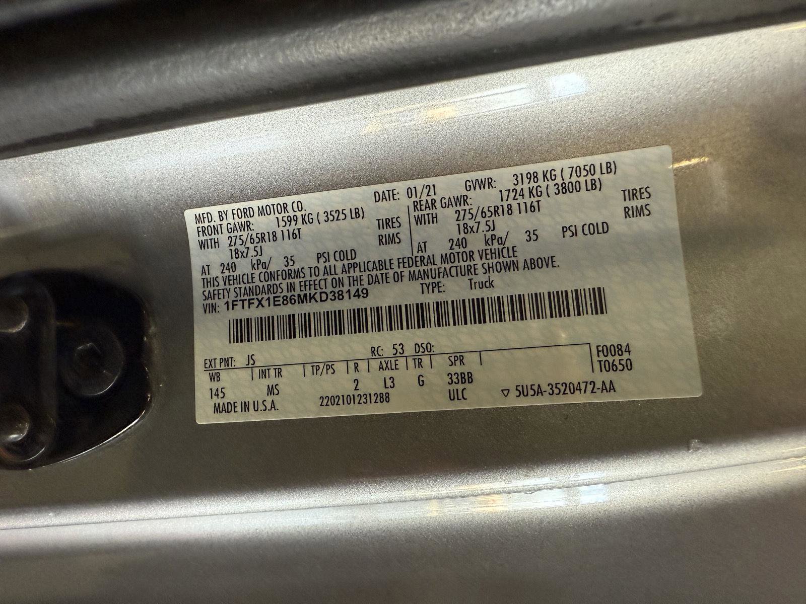 Used 2021 Ford F150 XLT w/ Equipment Group 302A High image 30