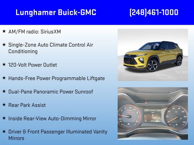 Used 2023 Chevrolet TrailBlazer RS w/ Sun and Liftgate Package image 18