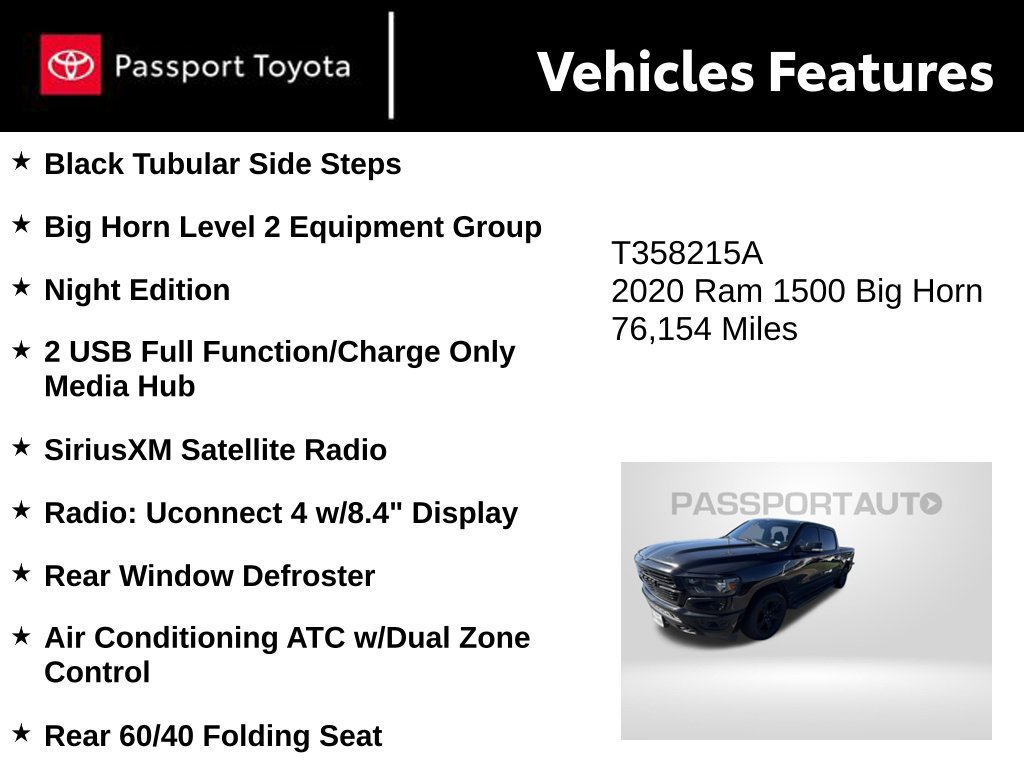 Used 2020 RAM 1500 Big Horn AWD/4WD image 10