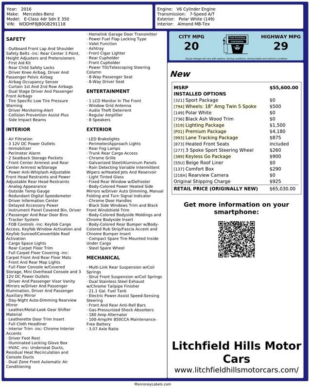 Used 2016 Mercedes-Benz E 350 4MATIC Sedan image 2