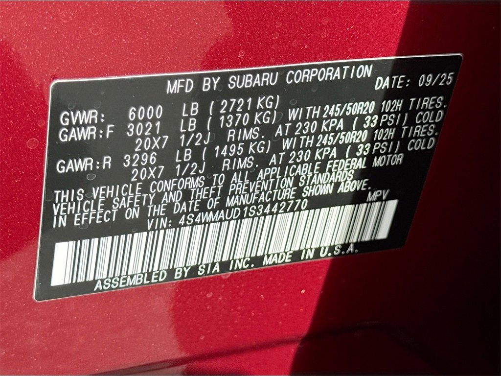 New 2025 Subaru Ascent Touring image 33