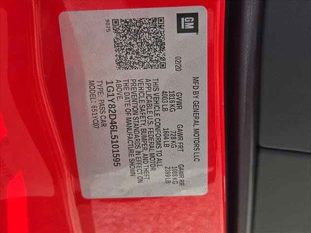 Certified 2020 Chevrolet Corvette Stingray Premium Cpe w/ 3LT Preferred Equipment Group RWD image 22