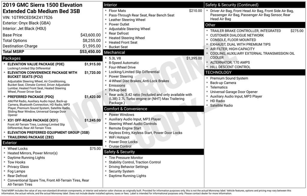 Used 2019 GMC Sierra 1500 Elevation w/ Elevation Value Package image 6