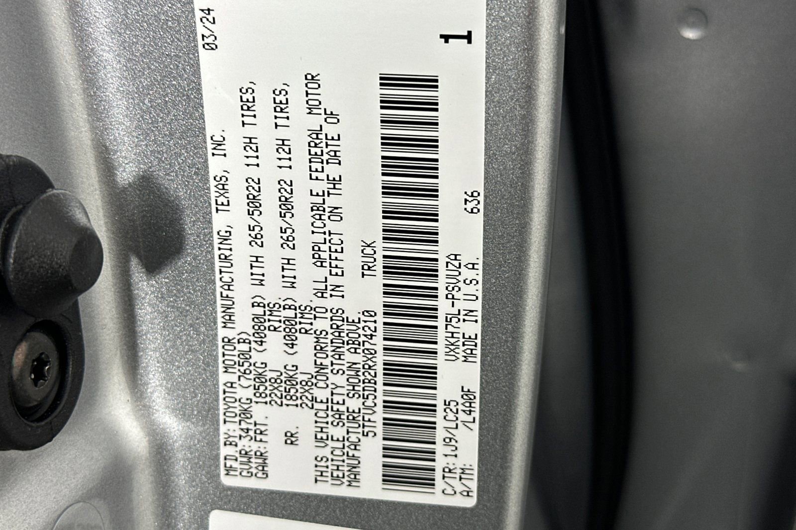 New 2024 Toyota Tundra Capstone image 26