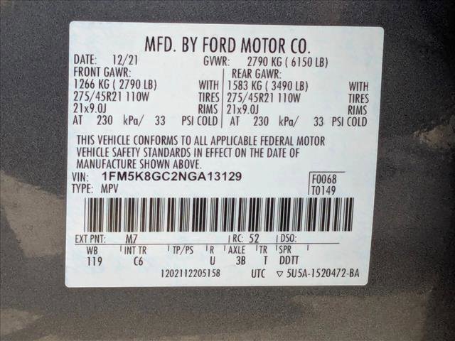 Used 2022 Ford Explorer ST w/ Equipment Group 401A image 24