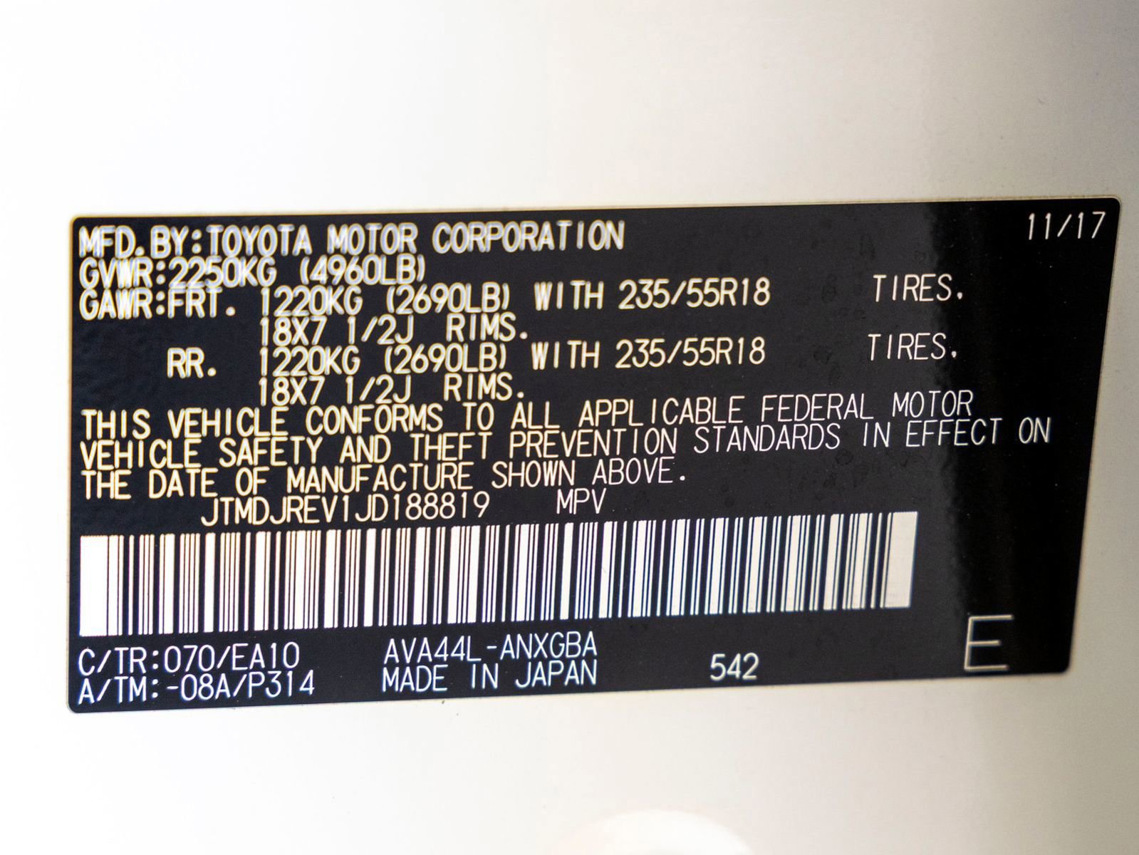 Used 2018 Toyota RAV4 Limited w/ Advanced Technology Package image 33