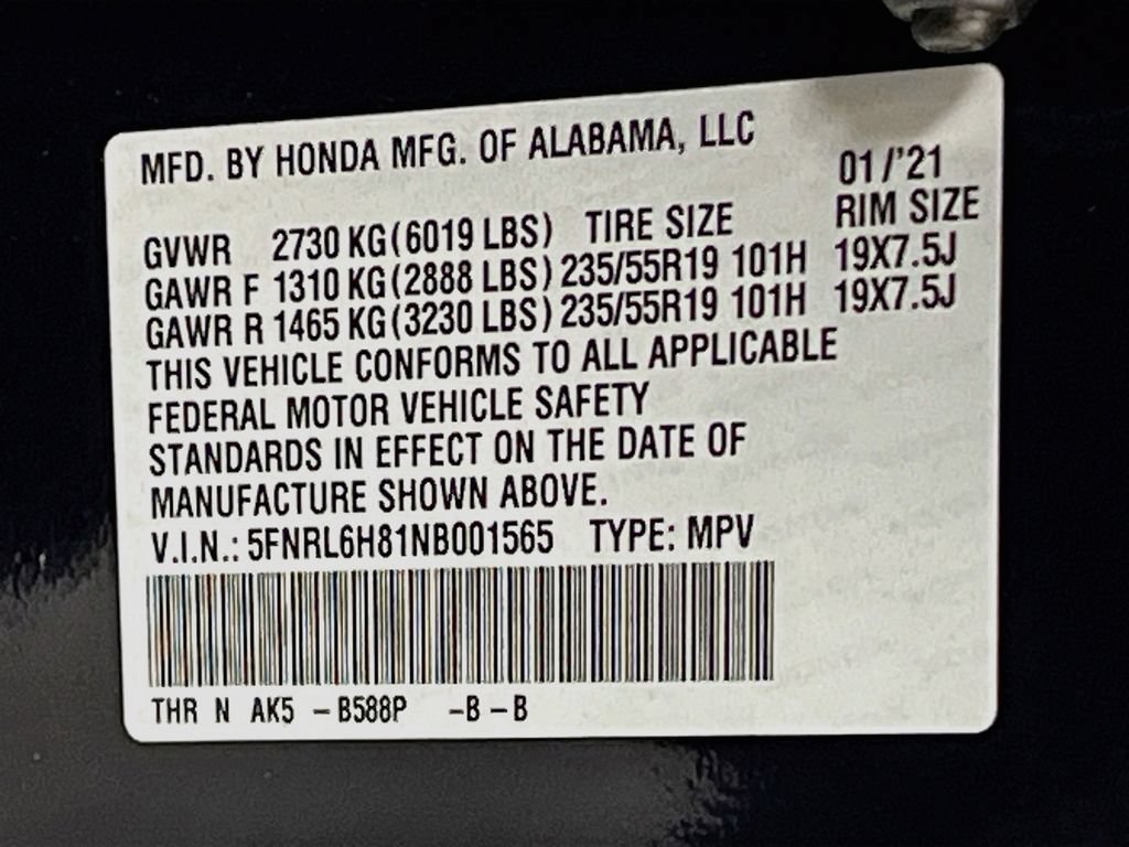 Used 2022 Honda Odyssey Touring image 35