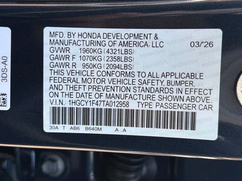 New 2026 Honda Accord SE image 31