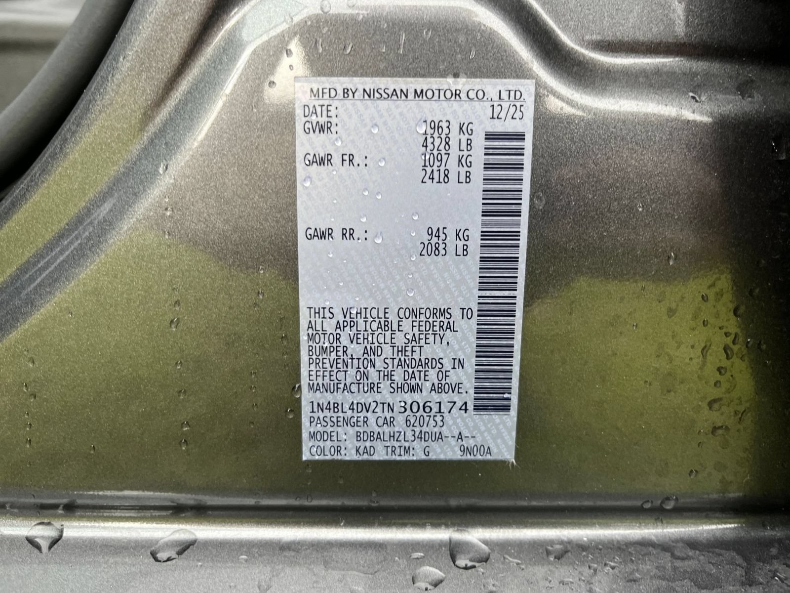 Used 2026 Nissan Altima 2.5 SV FWD image 27