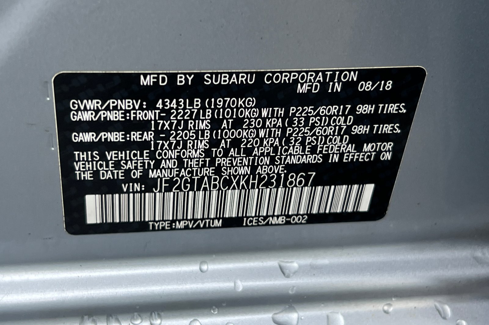 Used 2019 Subaru Crosstrek 2.0i w/ Eyesight System image 27