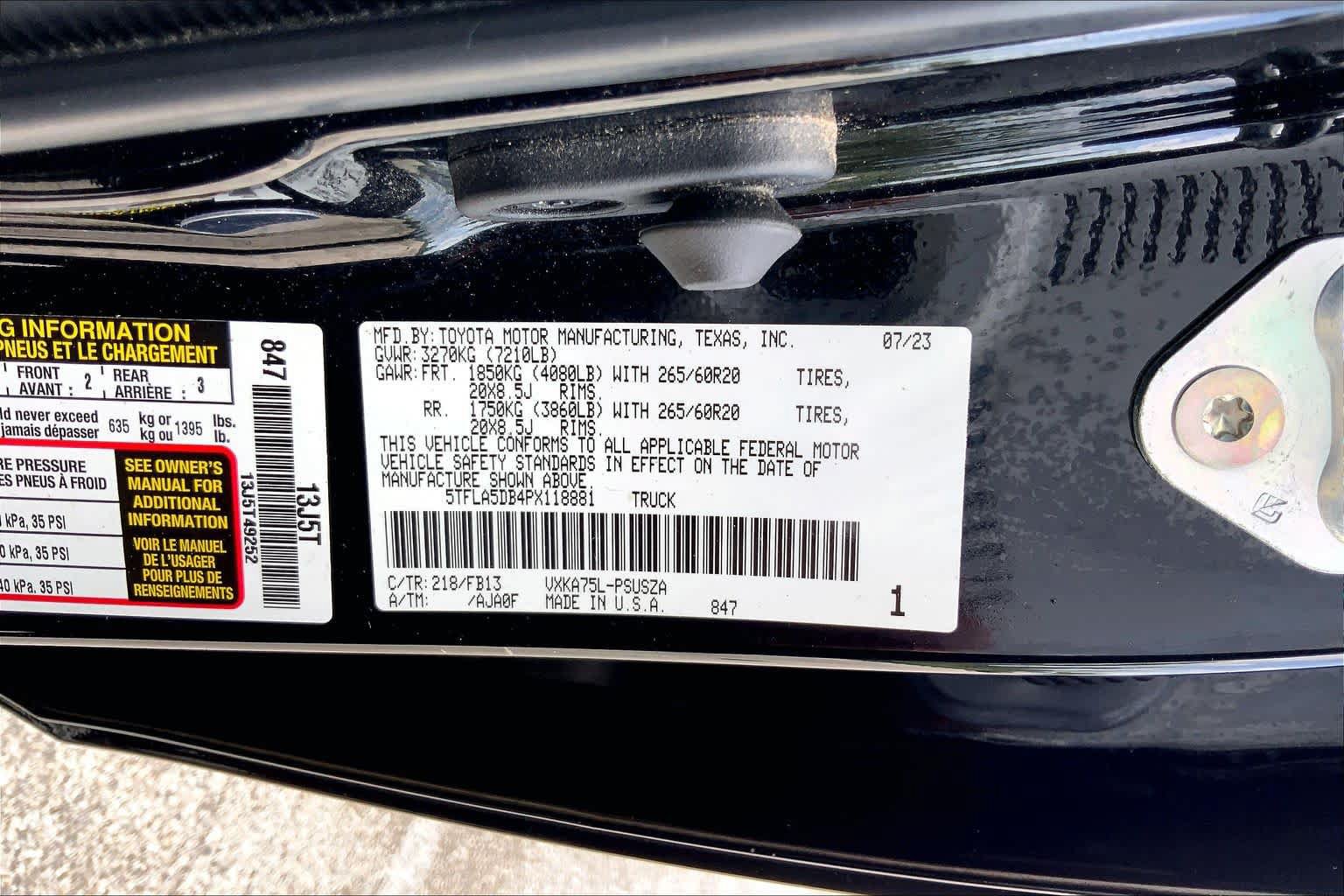 Used 2023 Toyota Tundra SR5 AWD/4WD image 36