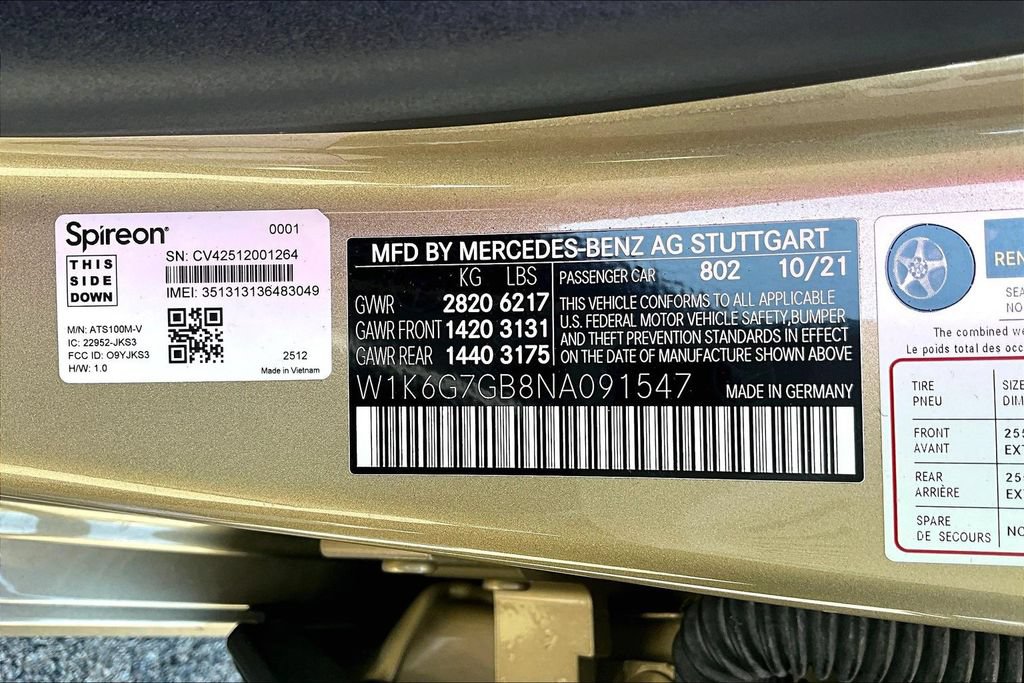 Used 2022 Mercedes-Benz S 580 4MATIC Sedan w/ Warmth & Comfort Package image 38