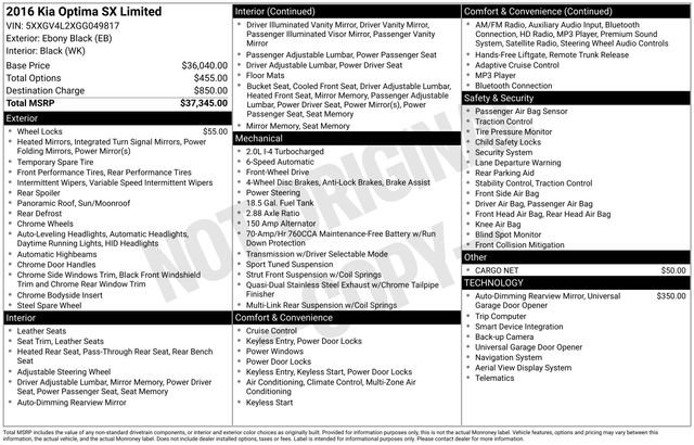 Used 2016 Kia Optima SX image 20