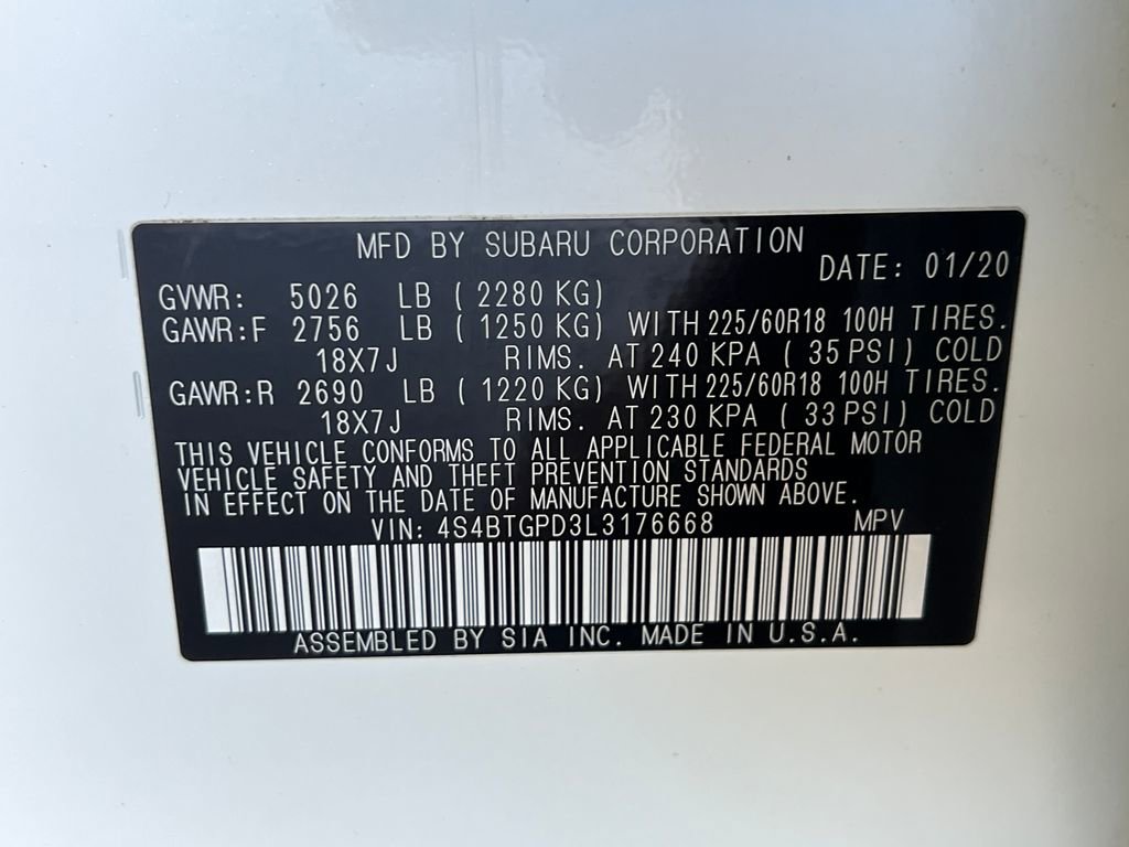 Used 2020 Subaru Outback Touring XT image 35