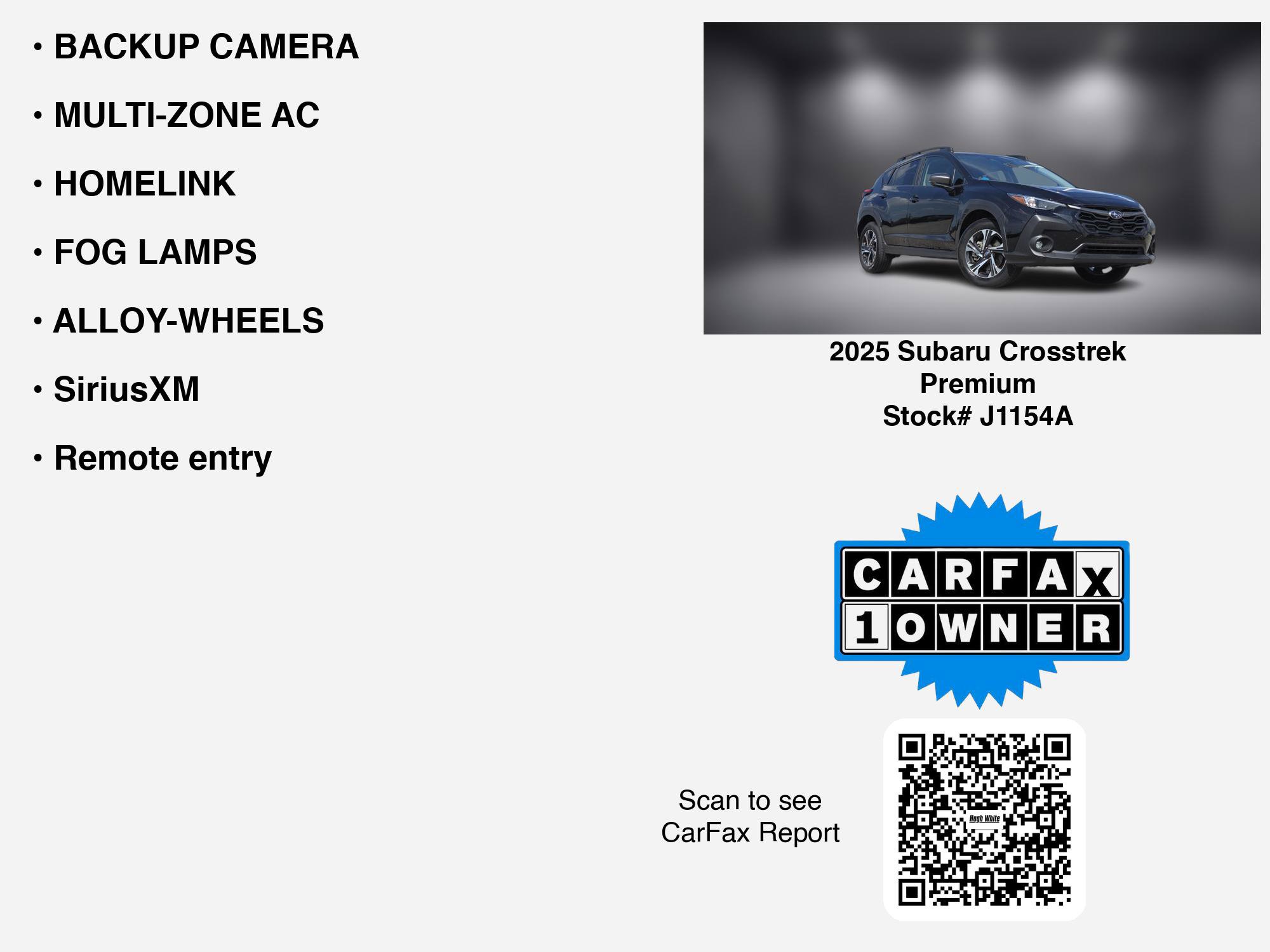 Used 2025 Subaru Crosstrek 2.5i Premium AWD/4WD image 6