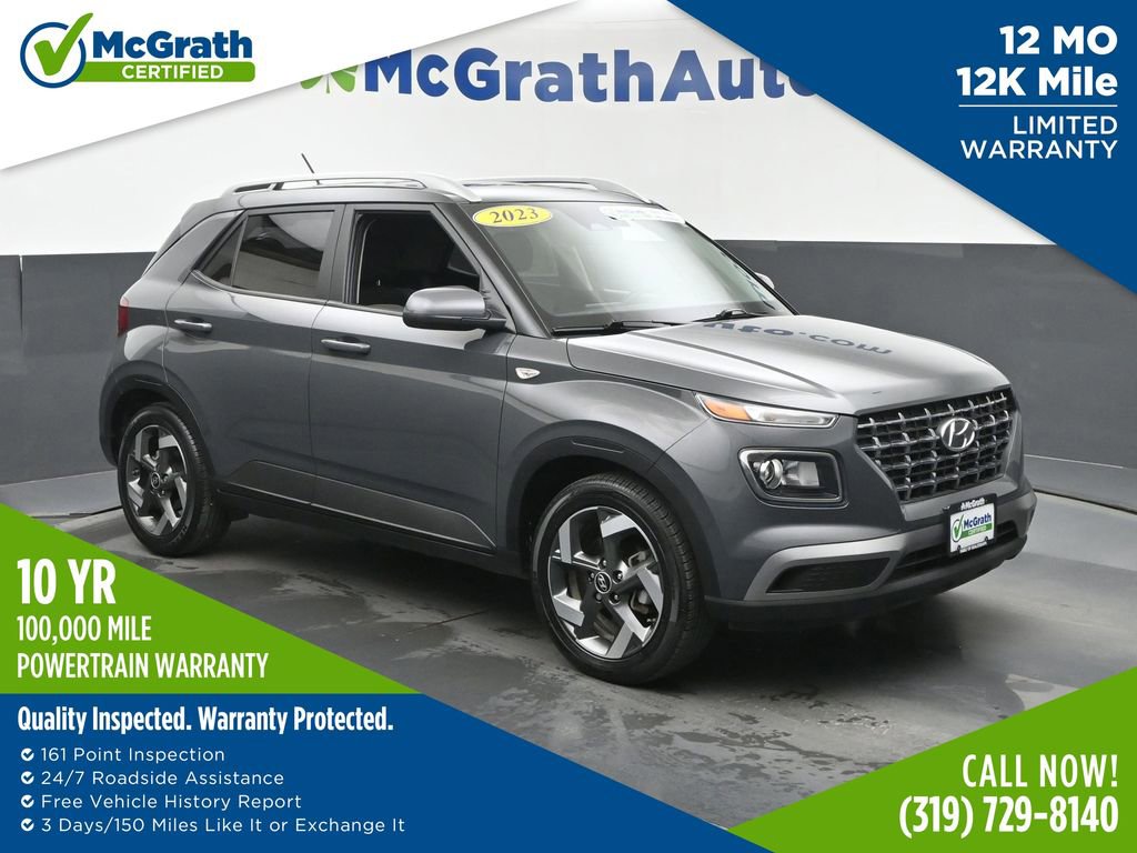 Certified 2023 Hyundai Venue SEL FWD image 1