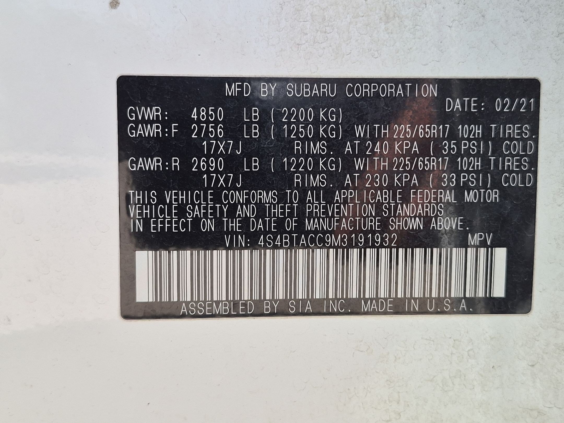 Used 2021 Subaru Outback Premium AWD/4WD image 30