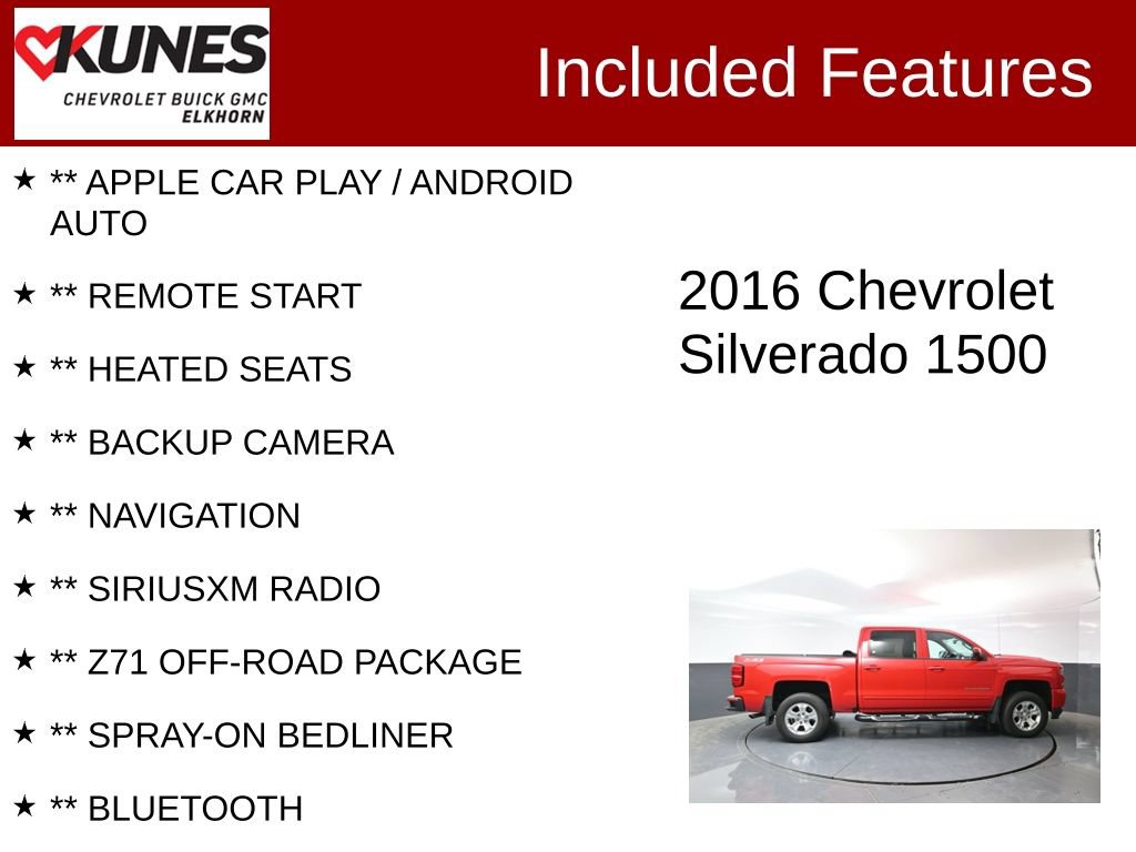 Used 2016 Chevrolet Silverado 1500 LT w/ All Star Edition AWD/4WD video 2