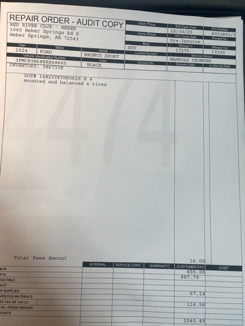 Used 2024 Ford Bronco Sport Big Bend w/ Convenience Package image 32