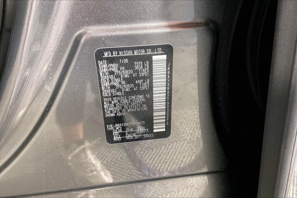 New 2026 Nissan Armada SL w/ Captain's Chari Seat Package RWD image 44