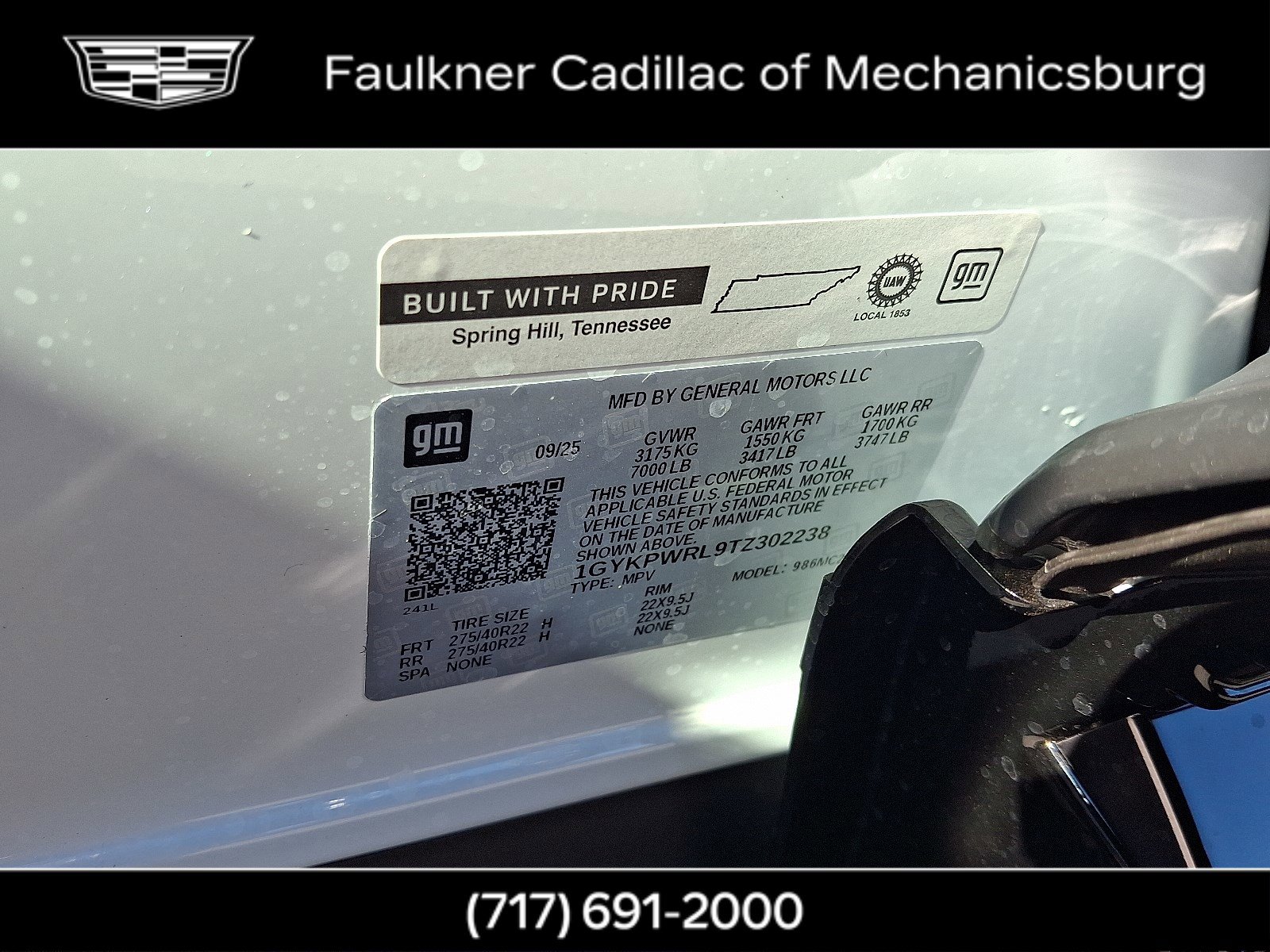 New 2026 Cadillac Lyriq Premium Sport w/ LPO, Blue Accent Package image 20