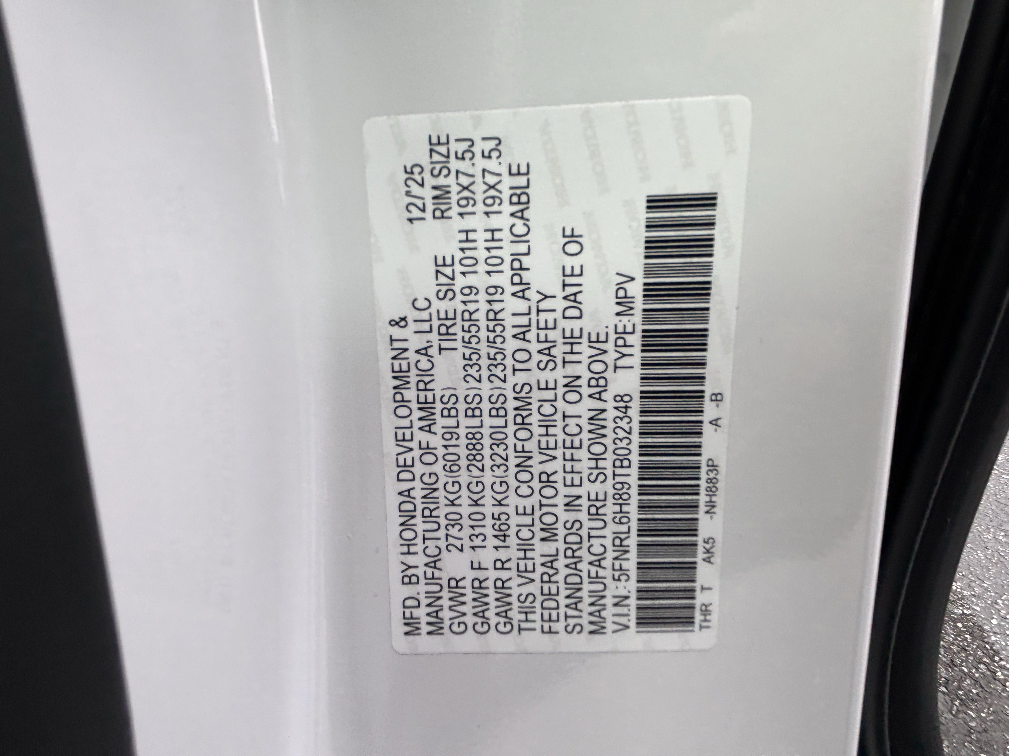 Certified 2026 Honda Odyssey Touring image 31