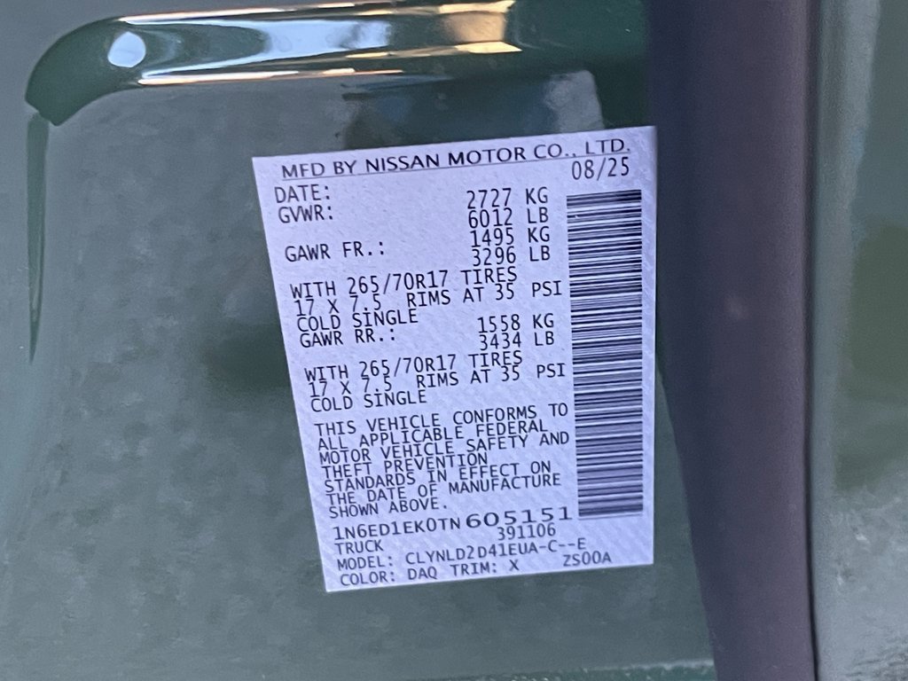 New 2026 Nissan Frontier PRO-4X image 30
