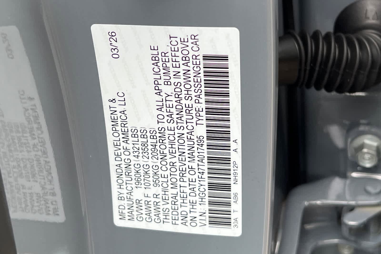 New 2026 Honda Accord SE image 26