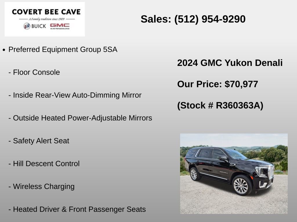 Used 2024 GMC Yukon Denali w/ Advanced Technology Package AWD/4WD image 12