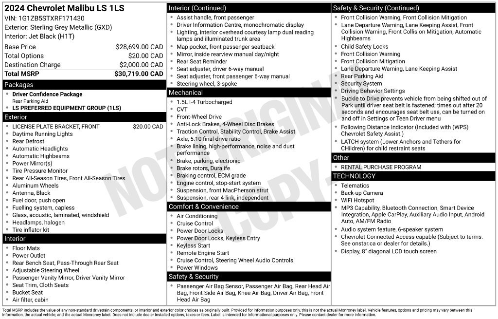 Used 2024 Chevrolet Malibu LS FWD image 10