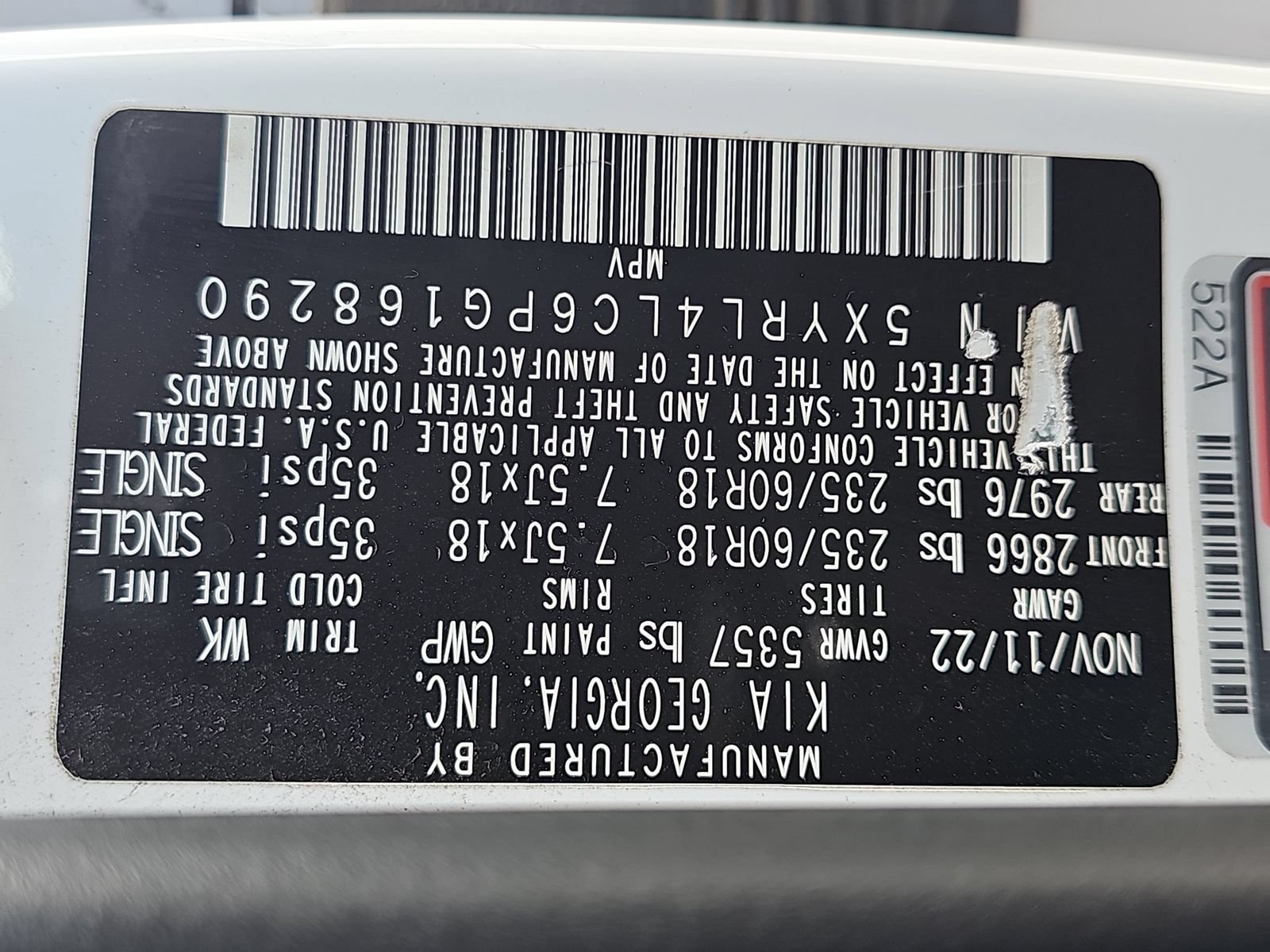 Used 2023 Kia Sorento S w/ Panoramic Sunroof Package FWD image 11