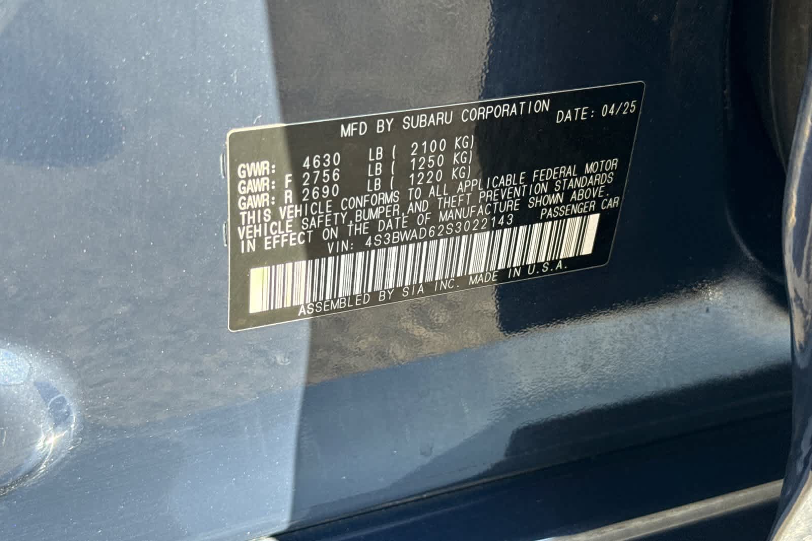 Used 2025 Subaru Legacy Premium AWD/4WD image 32