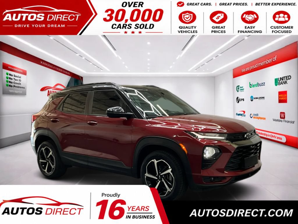 Used 2022 Chevrolet TrailBlazer RS AWD/4WD image 1