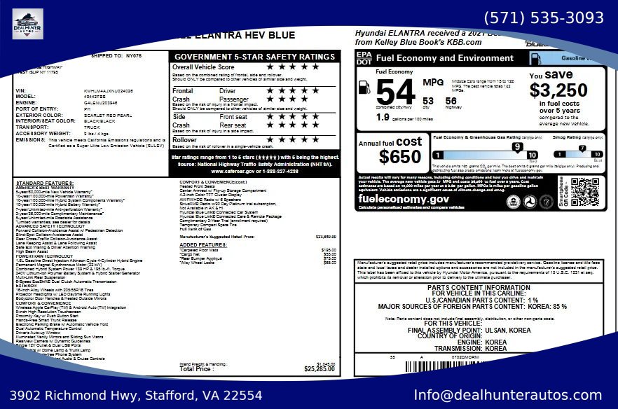 Used 2022 Hyundai Elantra Blue FWD image 32
